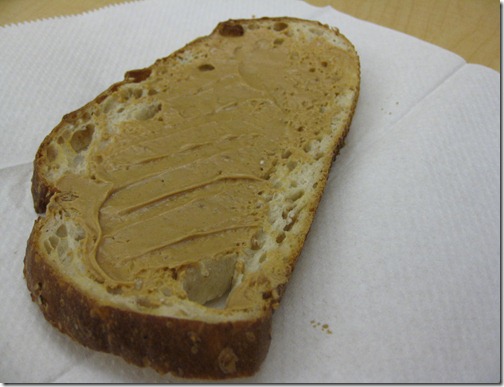 Sourdough Wheat Toast with Peanut Butter!