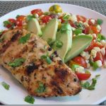 Chicken with Warm Tomato-Corn Salad