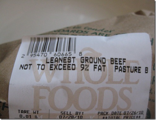 Whole Foods Leanest Ground Beef