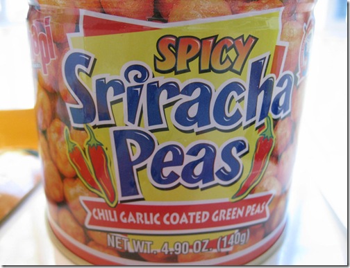 Sriracha Peas