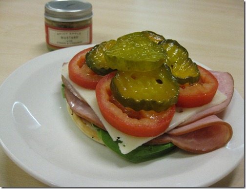 Ham & Swiss with pickles & tomatoes