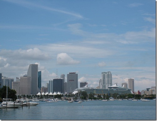 Miami Skyline from the bay