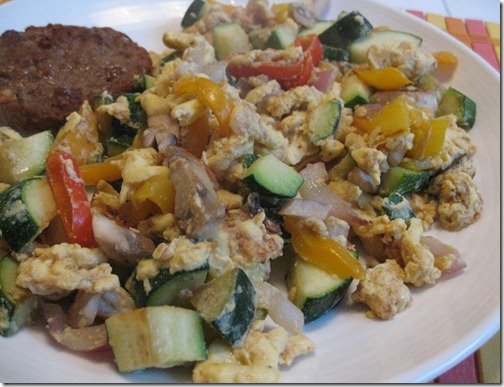 Scrambled eggs with Vegetables
