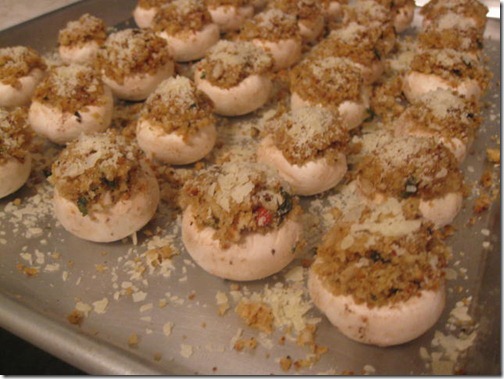 parmesan stuffed mushrooms